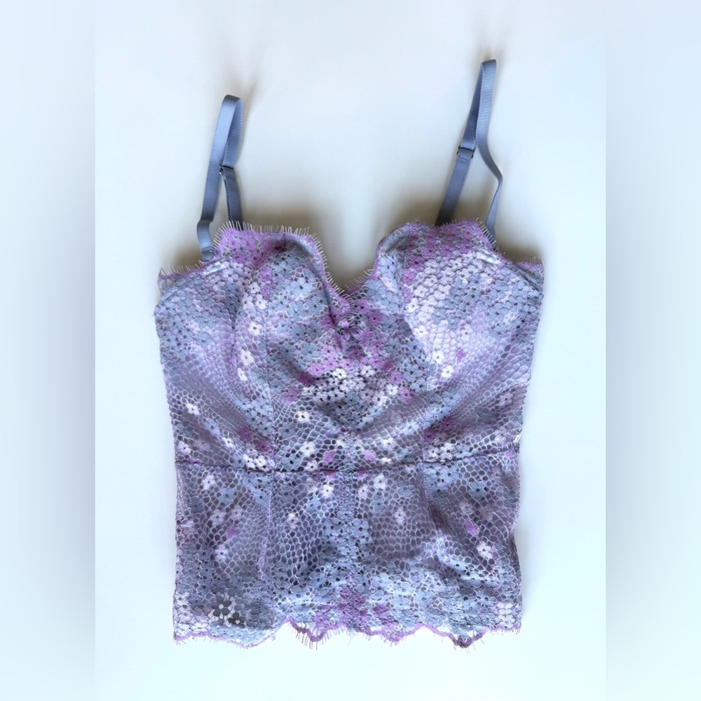 VS Lavender Floral Corset